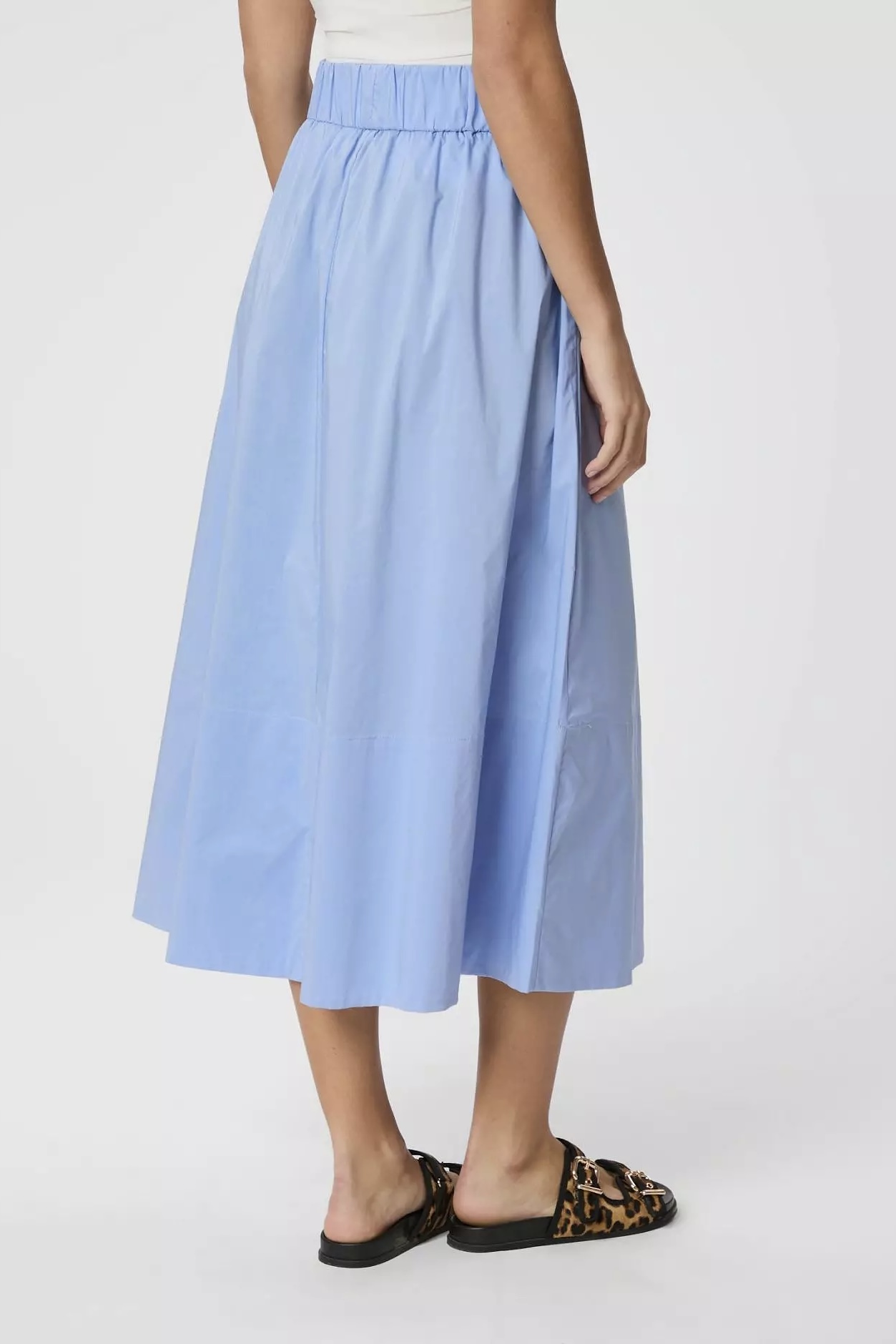 Neo Noir  - Yara Poplin Skirt Sky Blue - 2