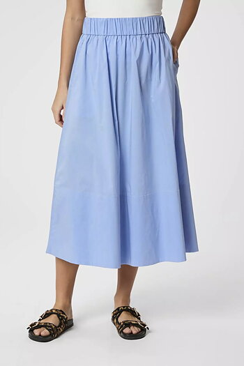 Neo Noir  - Yara Poplin Skirt Sky Blue