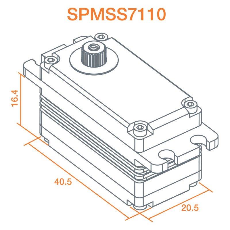 Spektrum S7110 Low Profile Servo Winch: 1/10 Rock Crawlers - 3