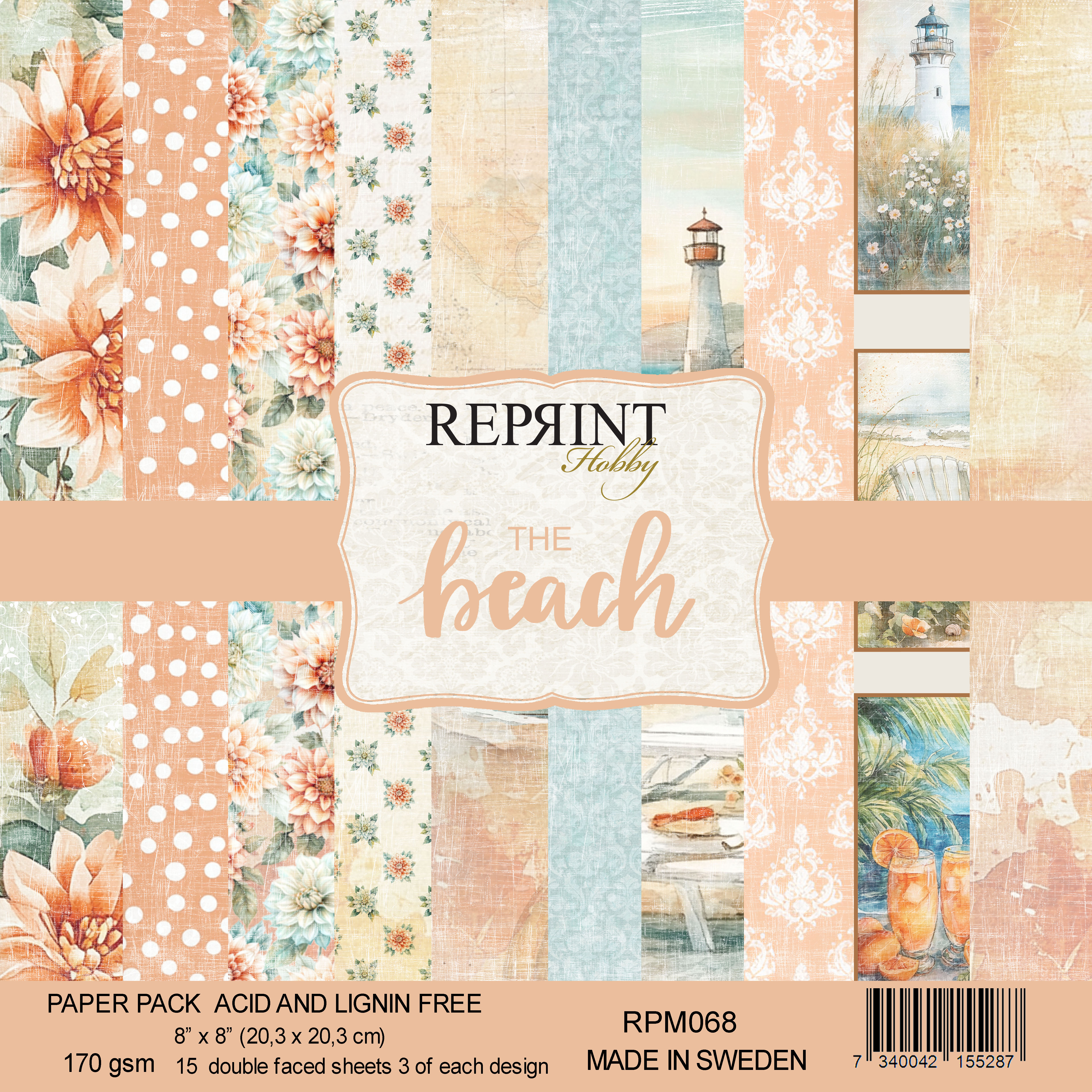 Paperpack Reprint -  The Beach  Collection -  8x8