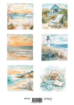 Papper Klippark - The Beach 2  -  A4