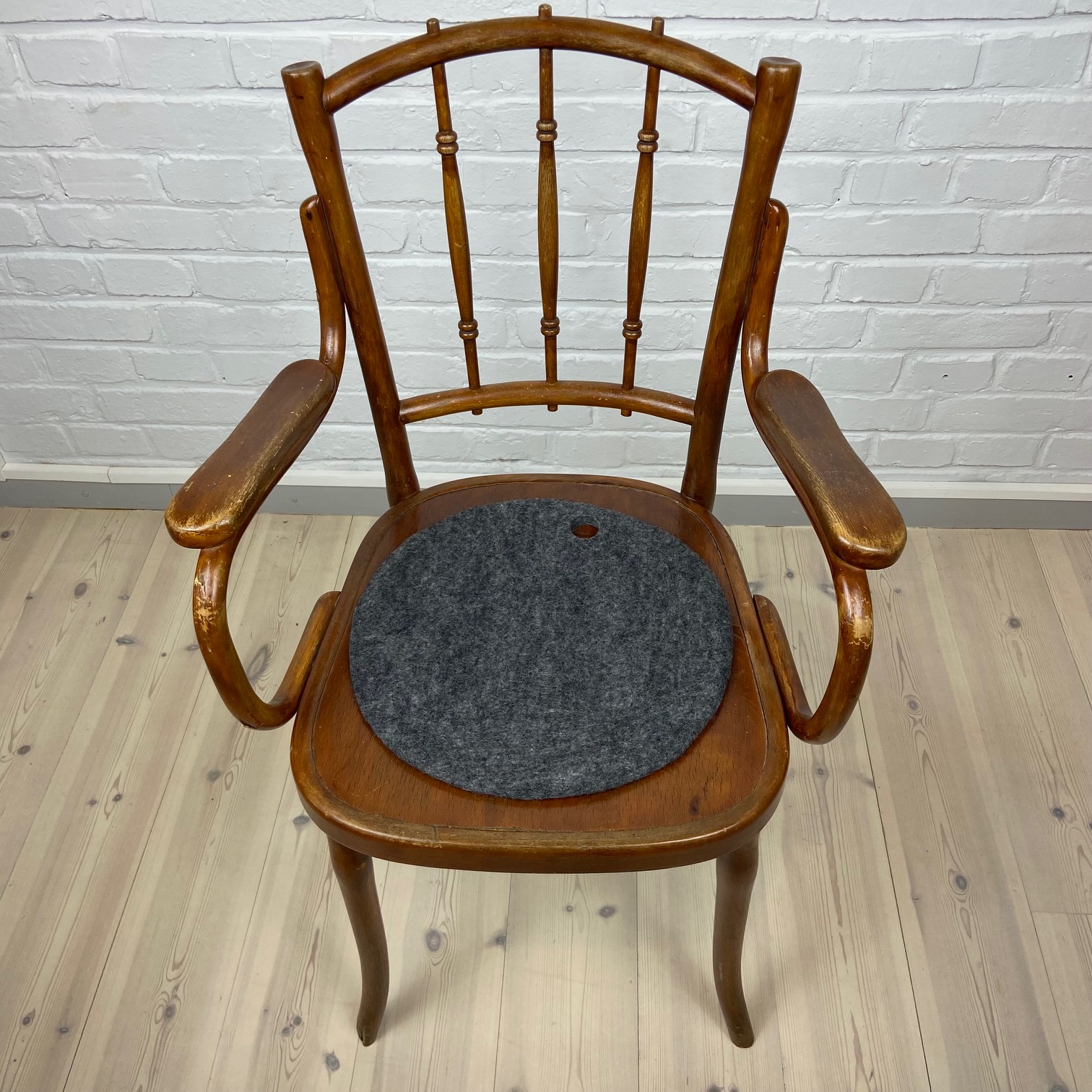 Wooldesign huovutettu villainen istuintyyny, 36 cm, 4-pack, grafiitinharmaa - 5