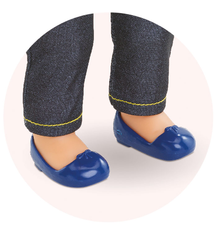 Corolle Dockskor Ballet Flat Shoes Navy Blue - 2