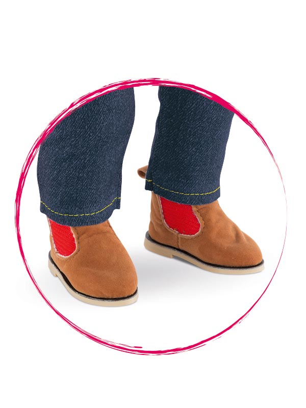 Corolle Dockskor Brown Boots - 2