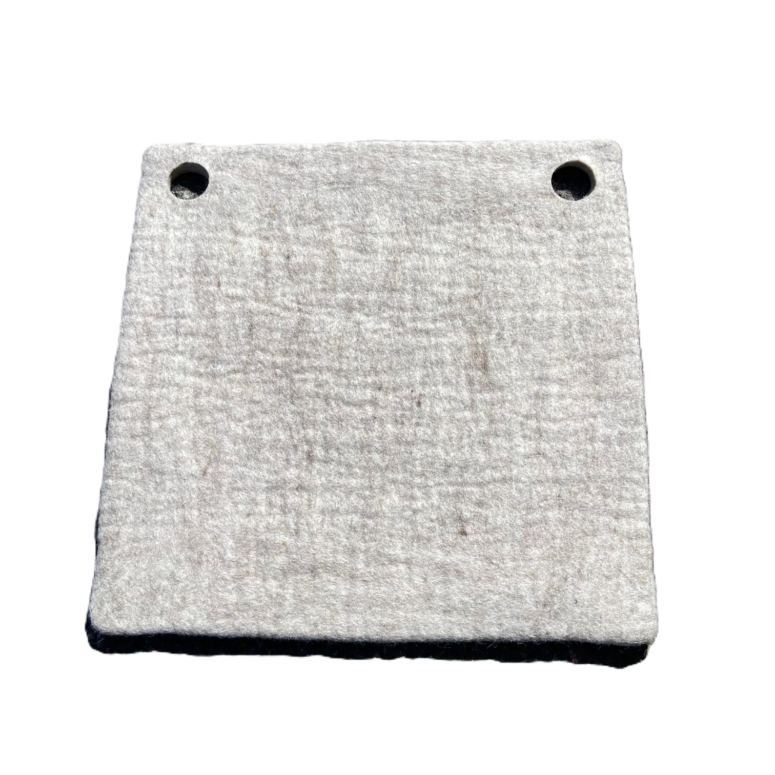 Wooldesign stolsdyna i tovad ull, 37x37 cm, beige