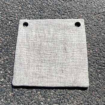 Wooldesign stolsdyna i tovad ull, 37x37 cm, beige