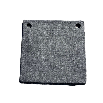 Wooldesign stolsdyna i tovad ull, 37x37 cm, grafitgrå