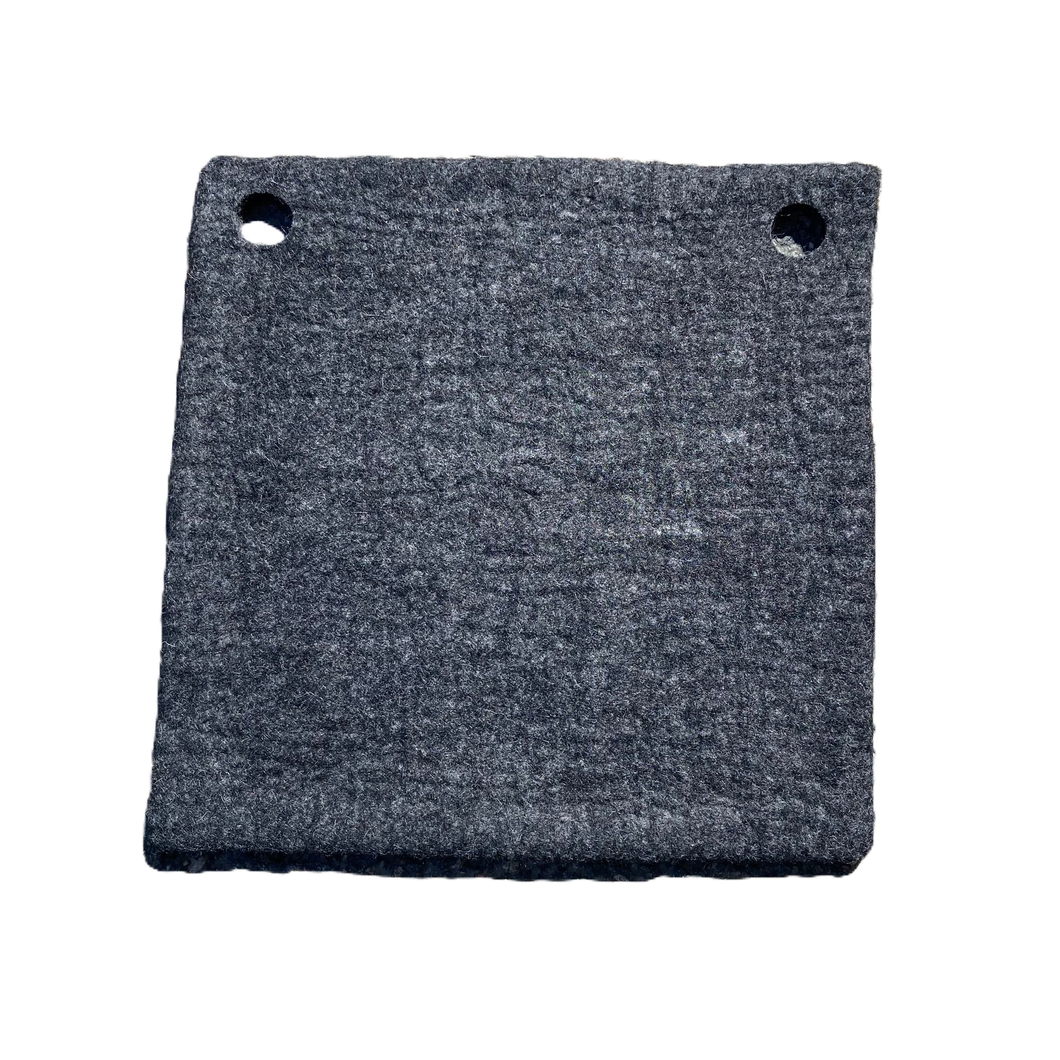 Wooldesign stolsdyna i tovad ull, 37x37 cm, svartgrå