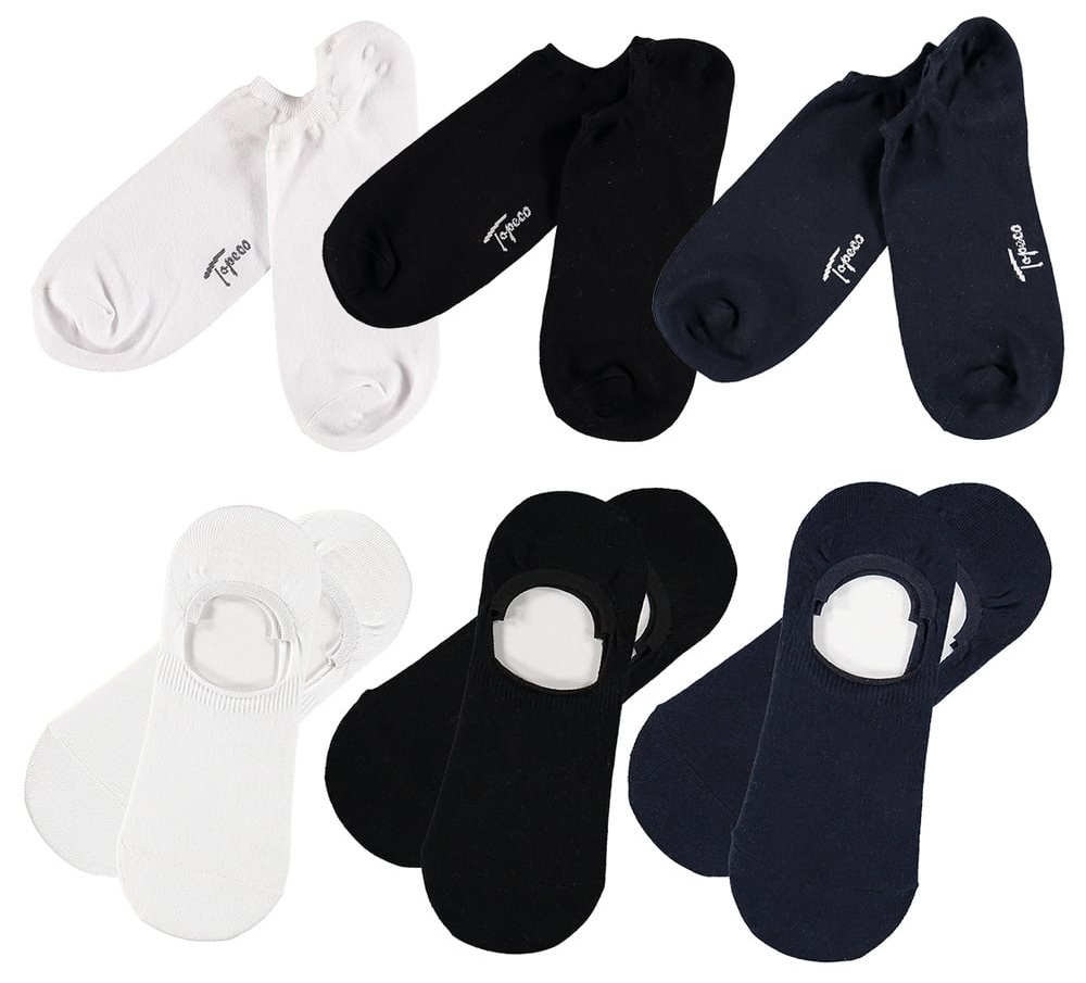 6-Pack Topeco No-show & Sneaker i Bambu