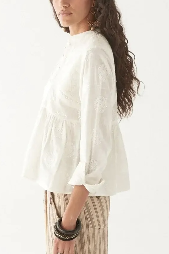 Maison Hotel - Ariana Blouse Mosaique Ivory - 8