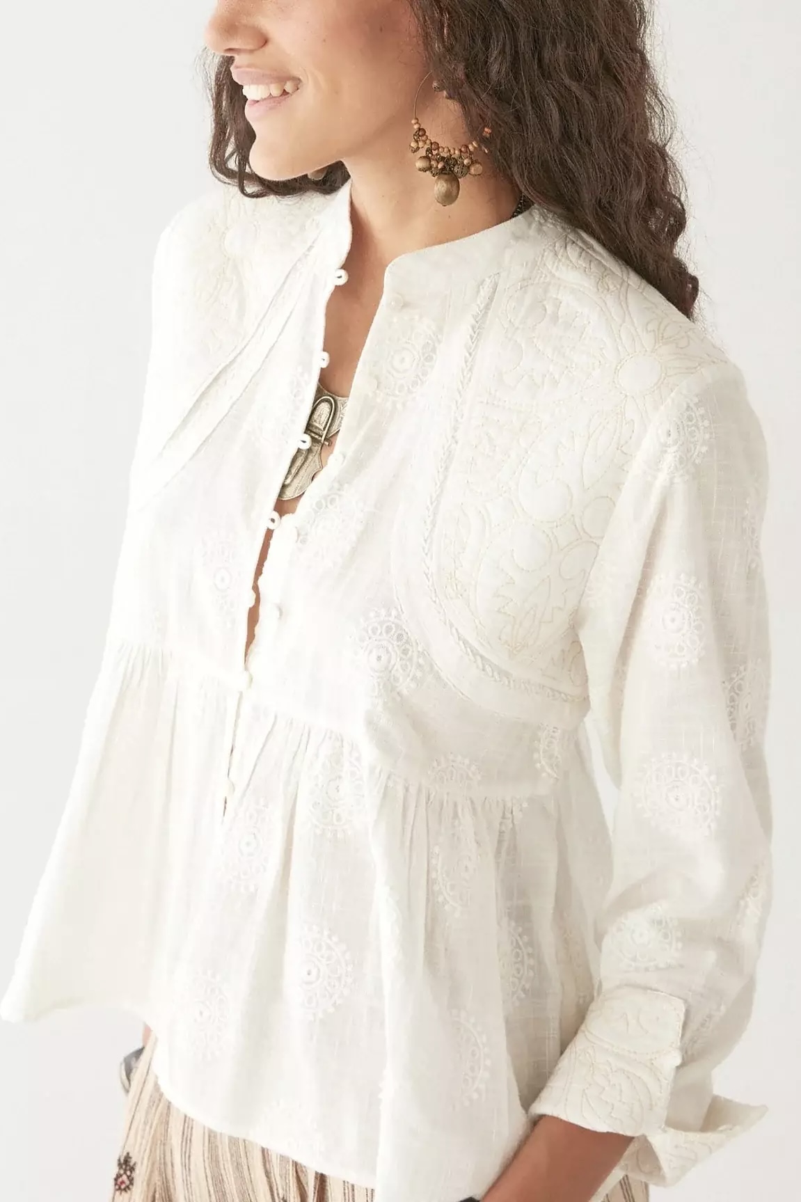 Maison Hotel - Ariana Blouse Mosaique Ivory - 2