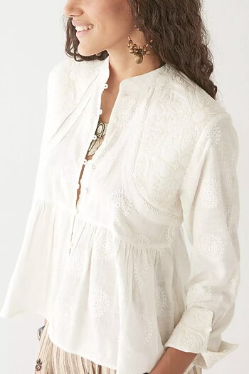 Maison Hotel - Ariana Blouse Mosaique Ivory