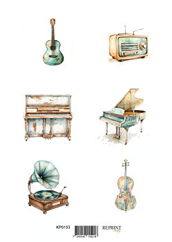 Papper Klippark - Vintage Instruments-  A4