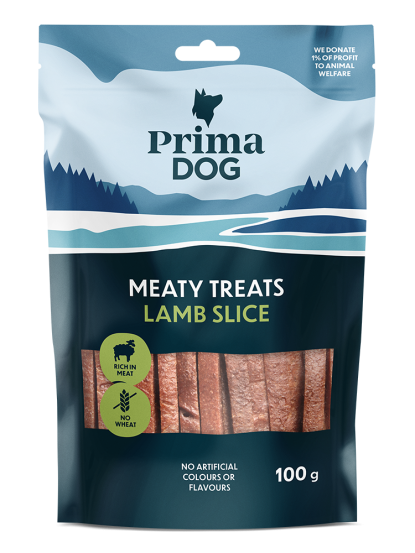 PrimaDog Meaty Treats Lammslice 100 g