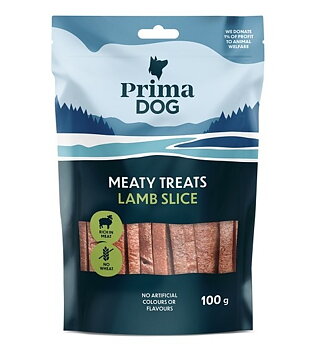 PrimaDog Meaty Treats Lammslice 100 g