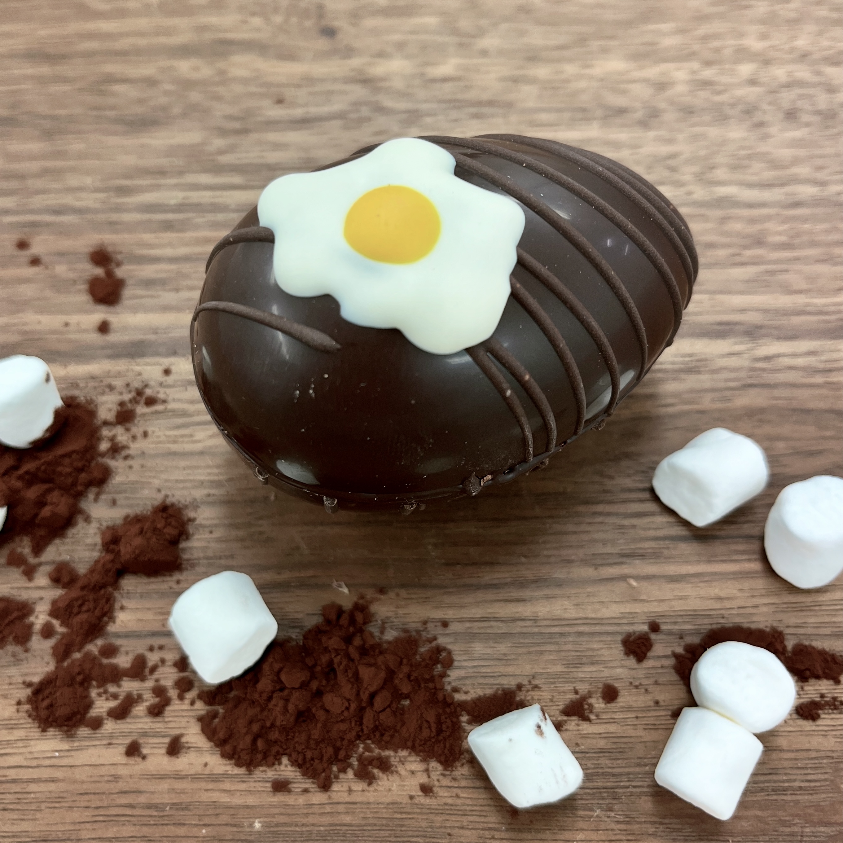 Varm choklad-ägg