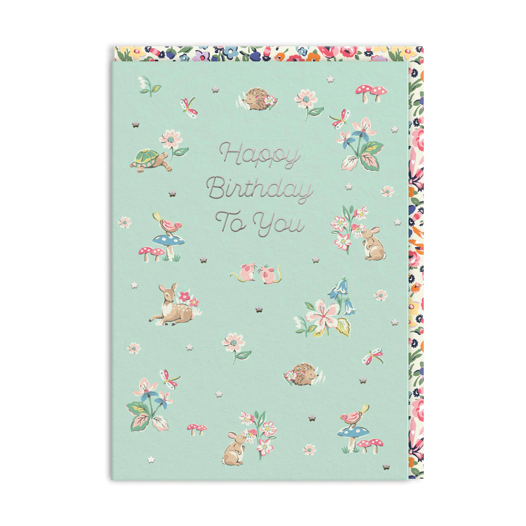Cath Kidston Woodland Creatures Birthday Card (11506)