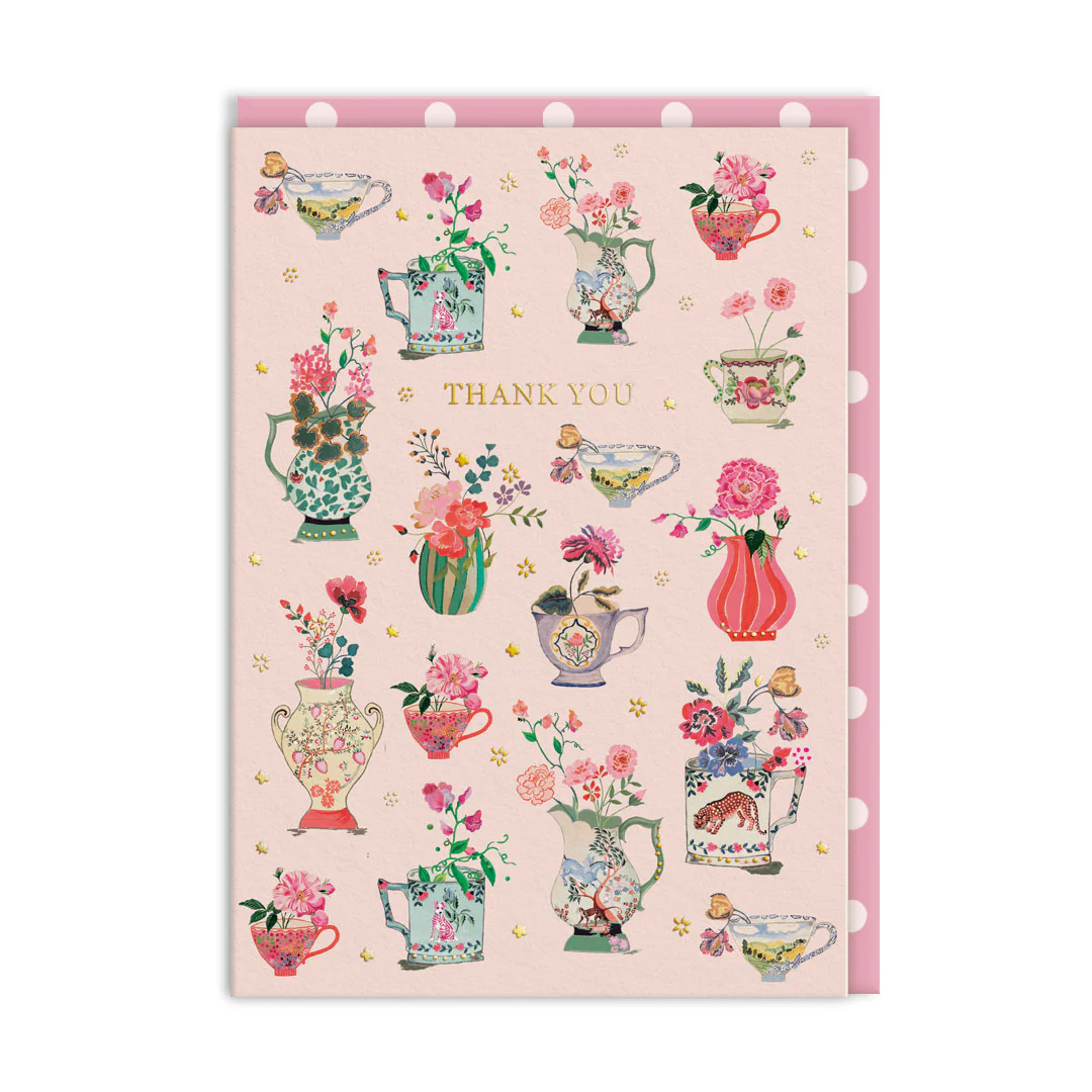 Thank you Vases Greeting Card