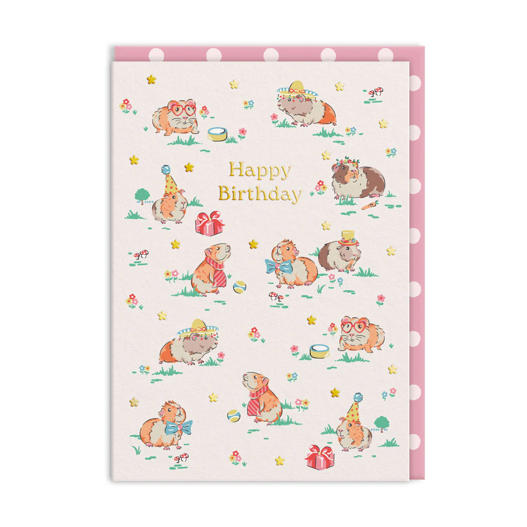 Guinea Pig Party, Greeting Card