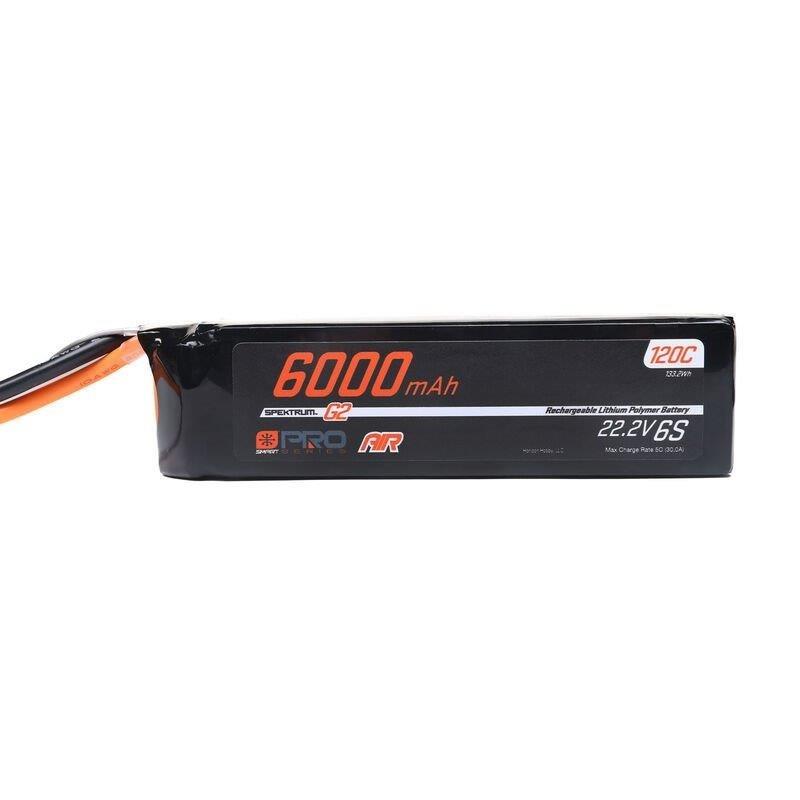 Spektrum 22.2V 6000mAh 6S 120C Smart G2 Pro Air LiPo Battery: IC5 - 2