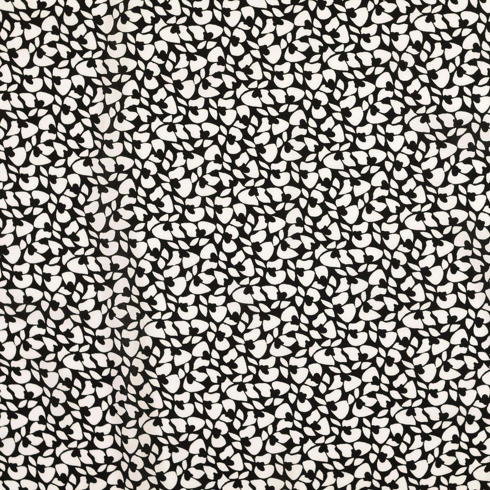 VISCOSE - SMALL FLORALS B&W