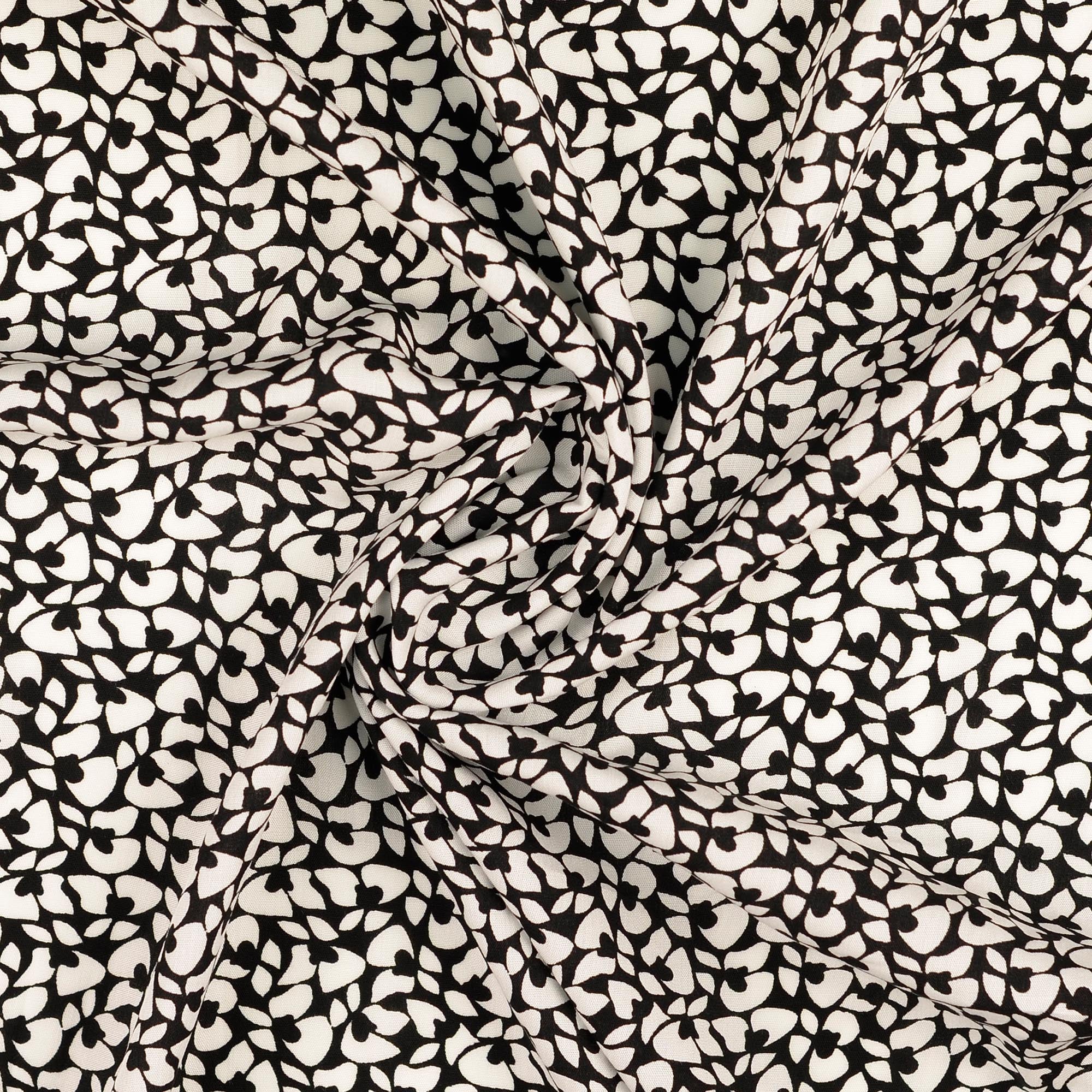 VISCOSE - SMALL FLORALS B&W - 3