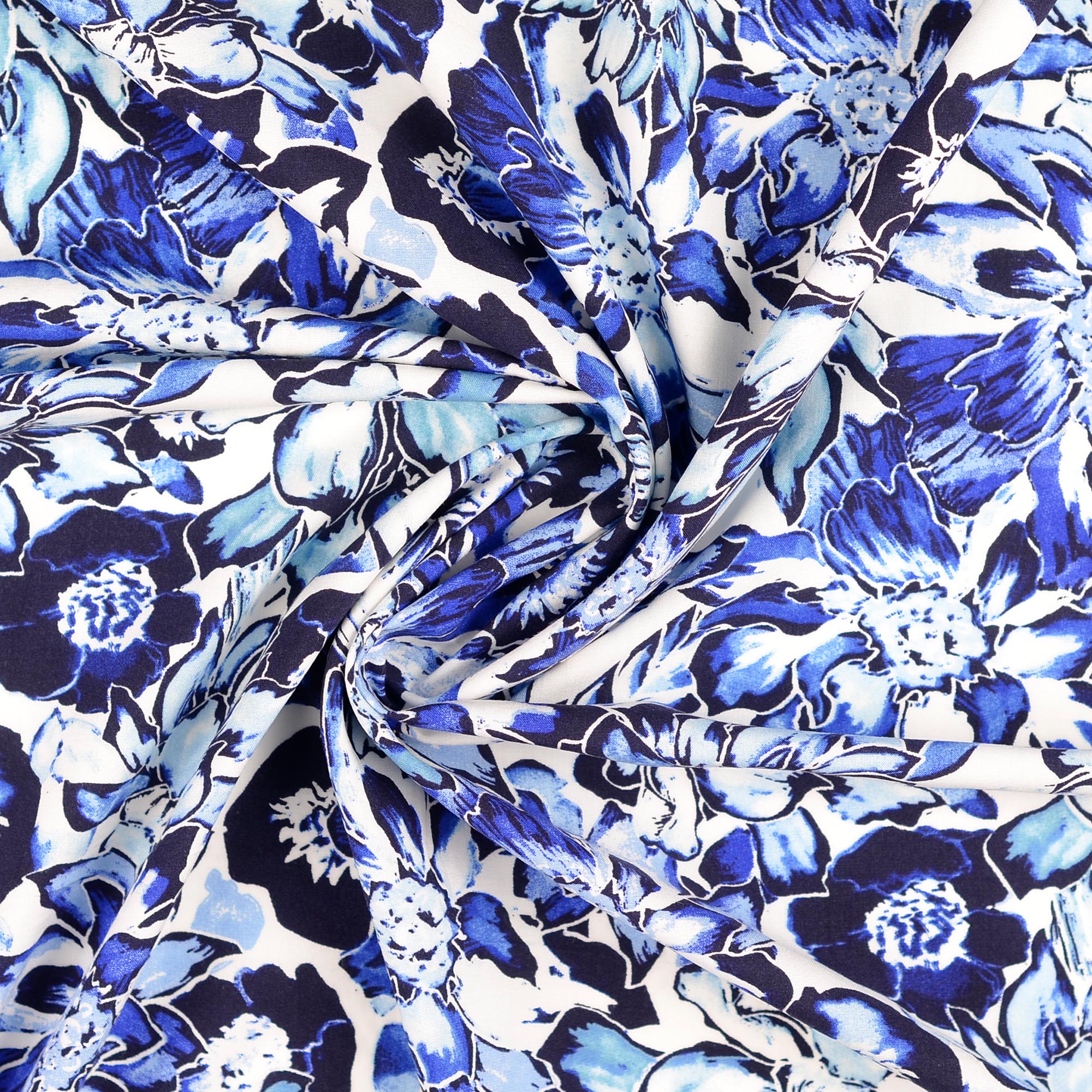 VISCOSE - FLOWER BLUE - 2