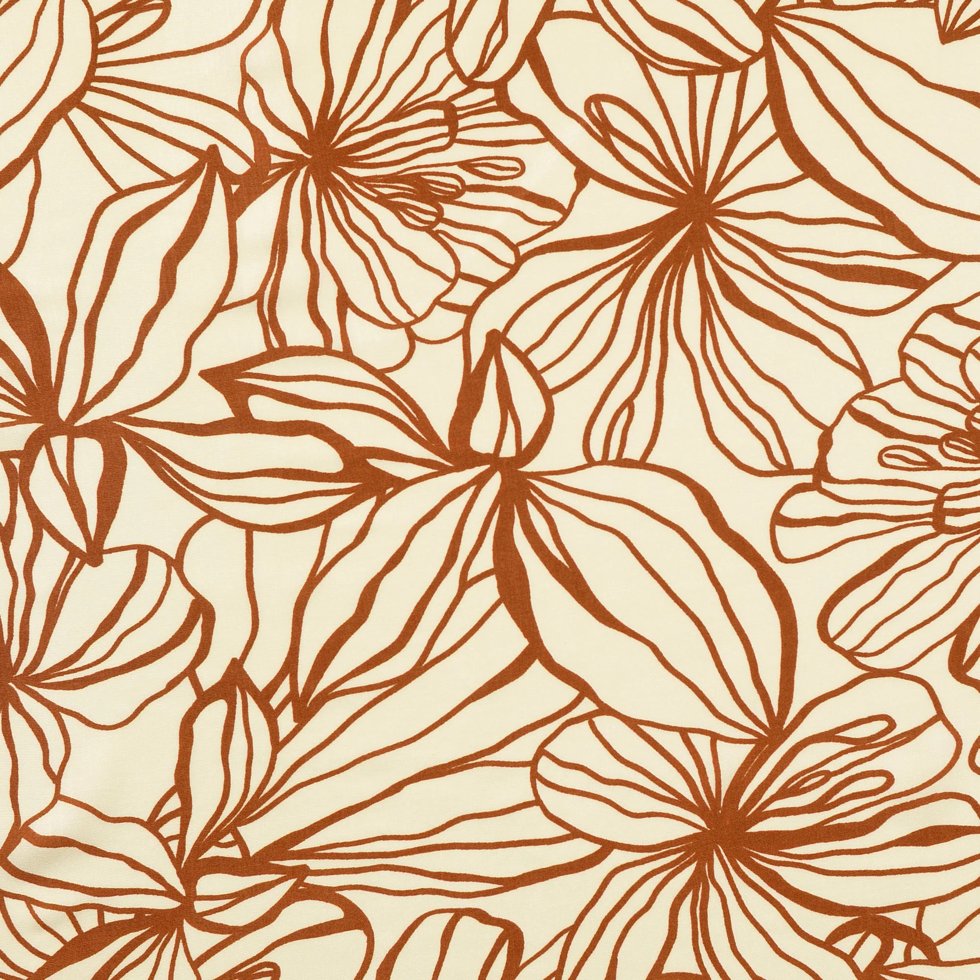 VISCOSE -  FLORALS COPPER