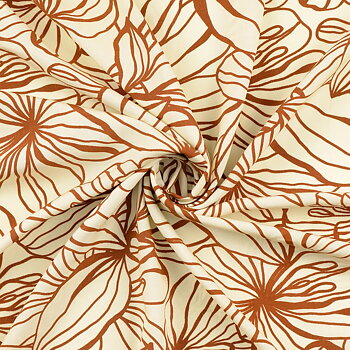 VISCOSE -  FLORALS COPPER