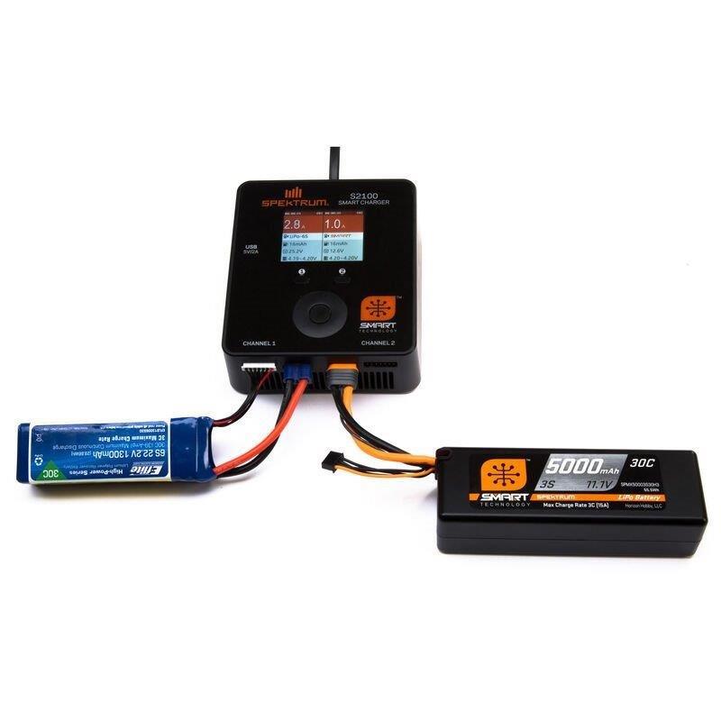 Spektrum 11.1V 5000mAh 3S 30C Smart Hardcase LiPo Battery: IC3 - 4