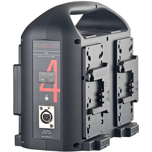 Bebob Quad B-Mount Batterieladegerät mit 4-Pin XLR Ausgang