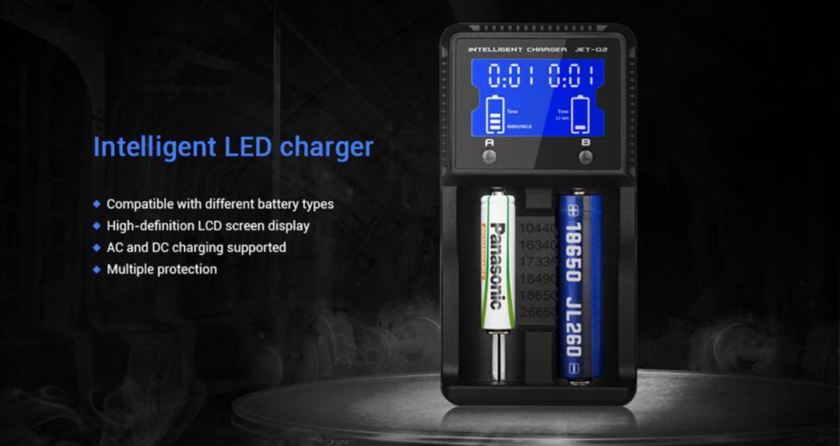 Jetbeam JET-Q2 Digital Display Batteriladdare Universal - 3