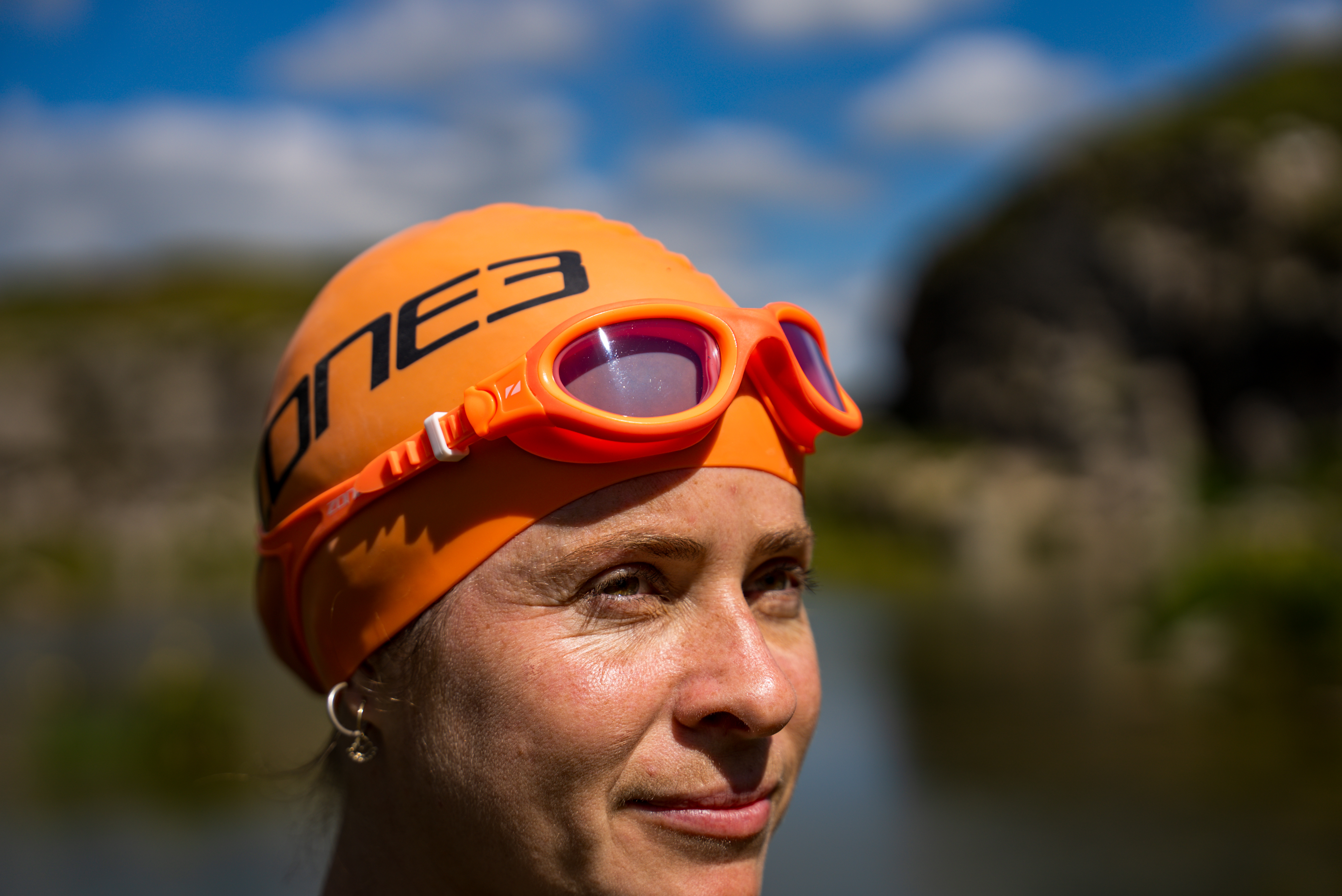 Zone3 Venator-X Swimming Goggles - Orange - Tinted - 5