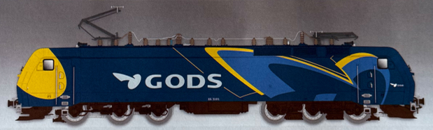 Ellok EG 3104 'DSB Gods', DC med ljud
