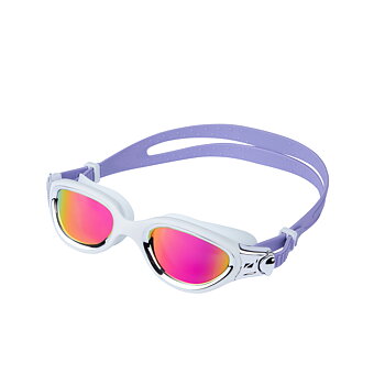 Zone3 Venator-X Swimming Goggles - White/Lilac - Gold/Polarized