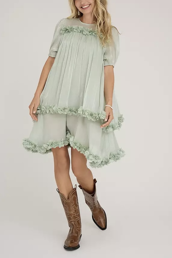 A-View - Daisi Dress Dusty Mint - 3