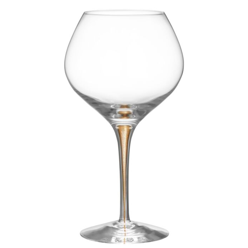 Orrefors Intermezzo Gold Bouquet  Set of 2