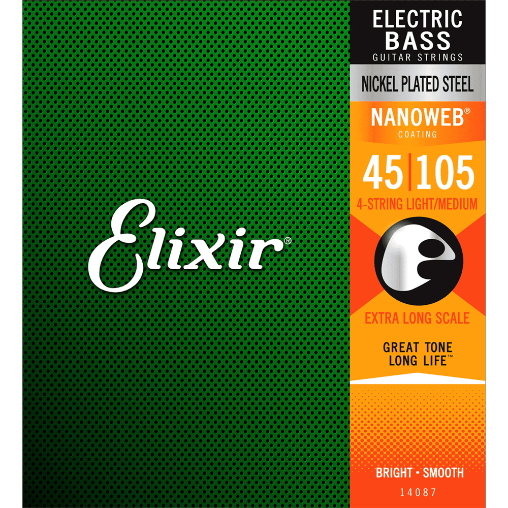 Elixir Nanoweb Elbassträngar 045-105 (Extra long)