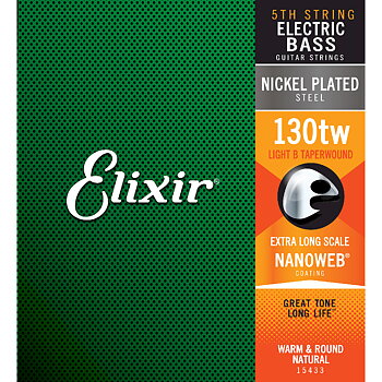 Elixir Nanoweb Bass Guitar Single String 130TW (Extra long)