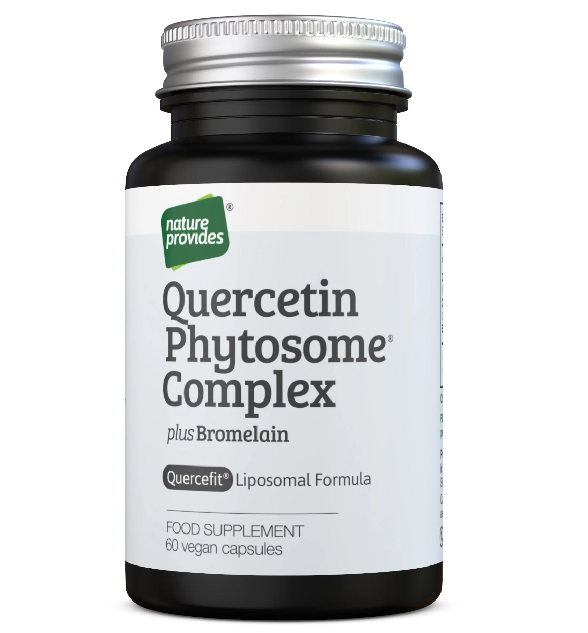 Quercetin Phytosome® Komplex + Bromelain, Liposomal 60 kap - Nature Provides