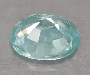 Hermosa piedra preciosa de circón azul suelta ovalada de 0,52 ct con brillo superior natural - 2