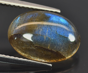 Piedra preciosa labradorita suelta natural ovalada de 4,12 ct con un impresionante juego de colores - 2