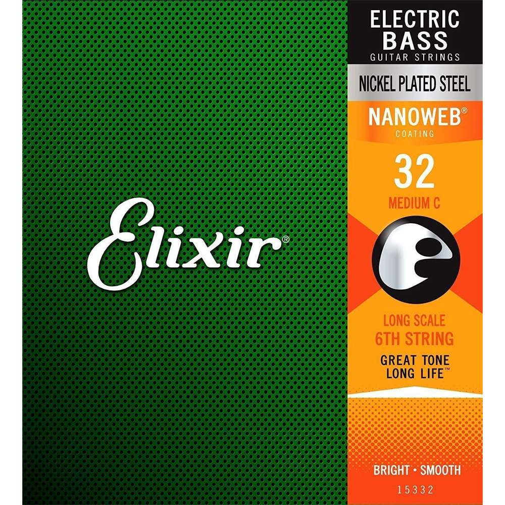 Elixir Nanoweb Bass Guitar Single String 032 (Long scale)