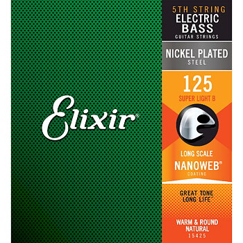 Elixir Nanoweb Bass Guitar Single String 125 (Long scale)