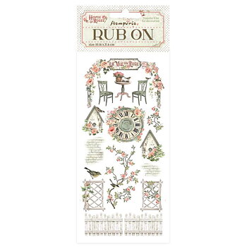 Stamperia - Rub-on cm 10,16x21,6 - House of Roses Elements