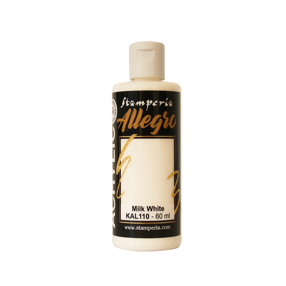 Stamperia - Allegro paint ml 60 - Milk white
