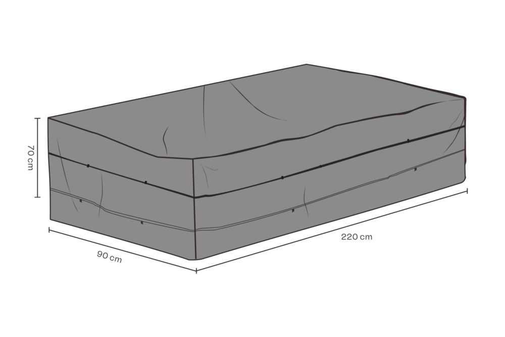 MÖBELSKYDD SOFFA SVART  220x90 CM