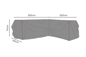 MÖBELSKYDD HÖRNSOFFA 295/225x70 SVART