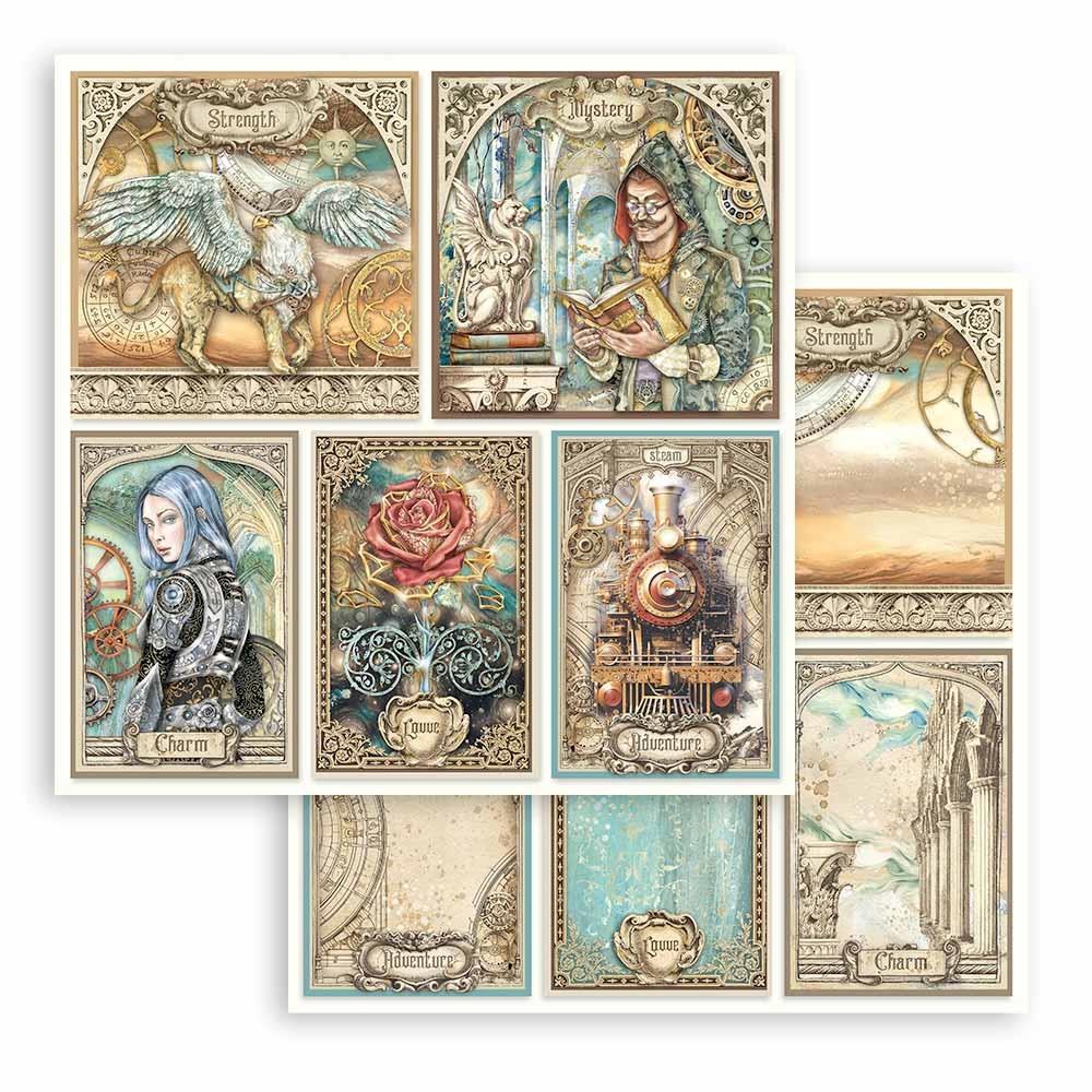 Stamperia - Sir Vagabond In Fantasy World, 10 Desing - 10 olika dubbelsidiga ark 8x8 - 6