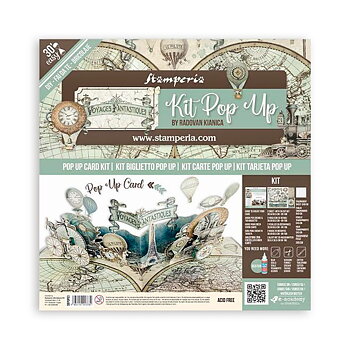 Stamperia - Pop up kit - Voyages Fantastiques baloon